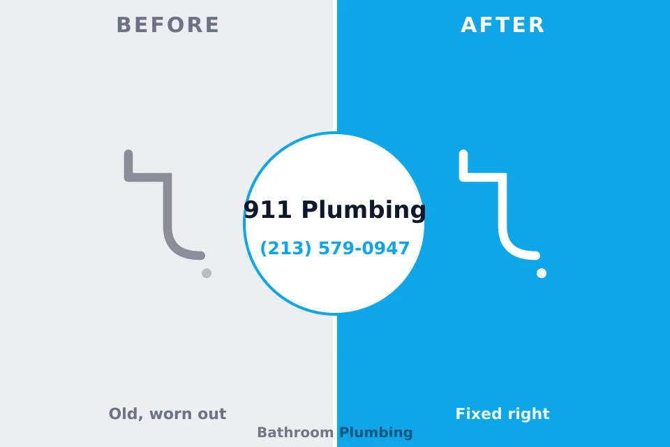 Before and after: plumbing repair Palm City, FL